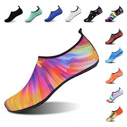 ROTOK Water Shoes Aqua Socks Barefoot Outdoor Beach Sport Yoga Swim Surfing Shoes Non-Slip for M ...