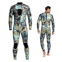 Dyung Tec Wetsuits Mens 3MM Camo Neoprene scuba diving unisex One Piece Sport Skin Spearfishing  ...