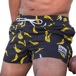 Taddlee Men Swimwear Swimsuits Swim Surf Board Trunks Shorts Quick Drying Bottom (L)