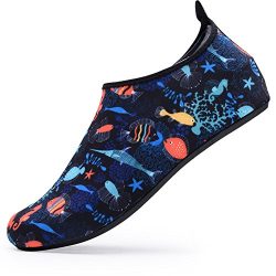 FASHOE Kids Swim Shoes Quick Dry Barefoot Socks Toddler Water shoesfor Baby’s Boy’s  ...