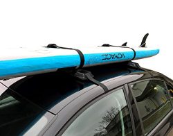 SUP & Surfboard Car Rack – Adjustable & Removable Roof Rack – Paddleboards,  ...