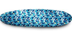 Dangling Toes 8’6-9’6 Surfboard Wax Guard Sock Cover (Blue w/Small Flowers)