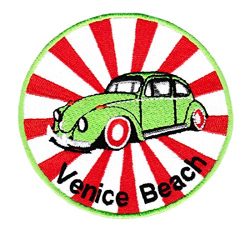 Vintage Style Venice Beach Surfer Shirt Patch 9cm – Badge – Patches – 70’ ...