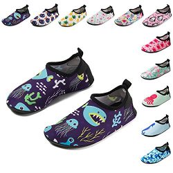 CiiaoLeoo Kids Water Shoes Quick-Dry Swim Barefoot Aqua Socks Shoes for Beach Pool Surfing Dance