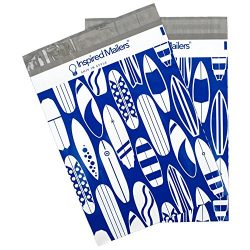 Inspired Mailers Poly Mailers 10×13 Surfboards – Pack of 100 – Unpadded Shipping Bags