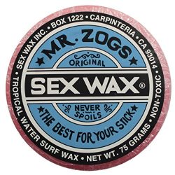 Mr. Zogs Original Sexwax – Tropical Water Temperature Strawberry Scented (Light Red Color)