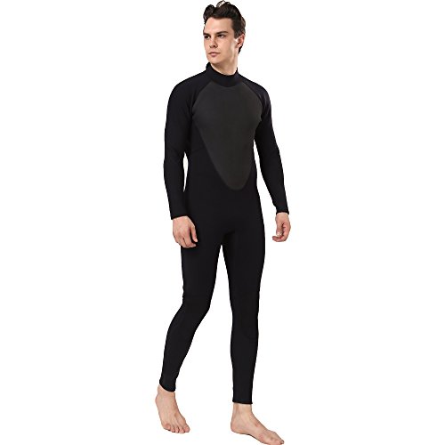 Realon Men's 3mm Neoprene Wetsuit CR Diving Surfing Suit Snorkeling ...