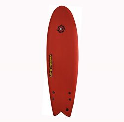 Liquid Shredder Fish Foam Surfboard, Red, 5′