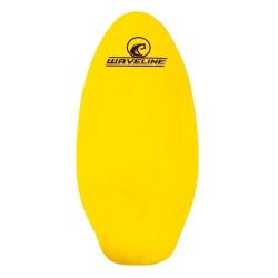 Waveline Neon Wooden Skimboard (Choose Size and Color) (Yellow, 30″)