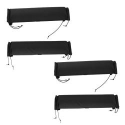 MagiDeal 4 Pieces Soft Padded Car Roof Bar Rack Pads Universal for Kayak Canoe Surfboard Snowboa ...