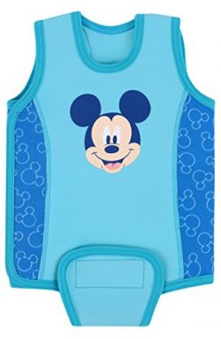 Aquawarm Mickey Mouse Infant Boys’ Neoprene Baby Warmer Swim Wetsuit, Blue (0-6 Months)