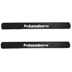 Islanders Surf & Paddle Board 28 in Round Roof Rack Pads (2 Piece), Black Round 28 in, 28 in
