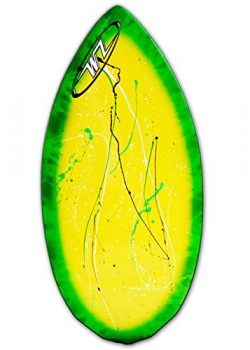 Wave Zone Diamond – 40.5″ Fiberglass Skimboard for Beginners up to 110 Lbs – Y ...
