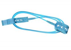 Bubble Gum FCS Surfboard Leash Leg Rope (Teal, 7′ Regular)