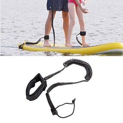 Surfboard Leash Stand up Paddle Sporty Board Leash 10′ Coiled