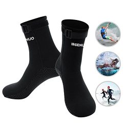 Water Shoes,Beach Socks Booties,Premium Men/Women/Girl 3mm Neoprene Boots Anti-Slip Diving Boot/ ...