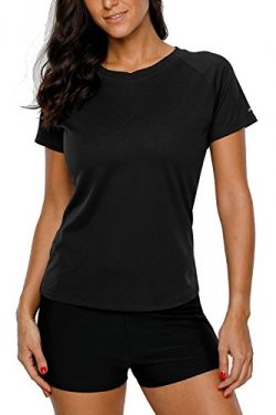 ALove Women’s UPF 50+ Rashguard Short Sleeve Sports Outdoors Performance T-Shirt