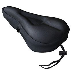 Zacro Gel Bike Seat Cover- BS031 Extra Soft Gel Bicycle Seat – Bike Saddle Cushion with Wa ...