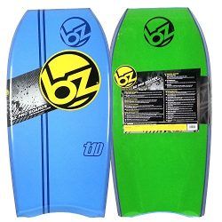 BZ T-10 42 Bodyboard with Stripe – Light Blue deck, Blue rails, Green bottom