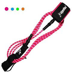 Surfboards 6ft 7ft 8ft Leash Premium SUP Stand Up Paddle Board Leg rope with Blue Pink Orange Gr ...