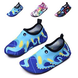 lewhosy Kids Boys and Girls Swim Water Shoes Quick Drying Barefoot Aqua Socks Shoes for Beach Po ...