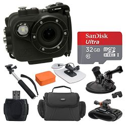 Intova X2 Marine Grade Waterproof Action Cam – Built-In 150-Lumen Light & Wifi, Black  ...