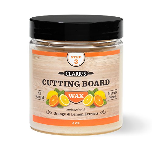 CLARK'S Cutting Board Finish Wax (6oz) | Enriched with Lemon & Orange