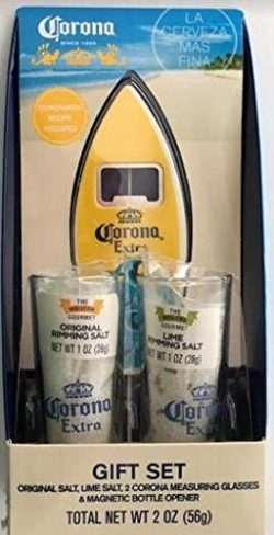 “Surf’s Up” Corona Extra Gift Set with Skimboard Magnetic Bottle Opener, Origi ...