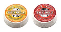 Sex Wax Unisex Quick Humps Surf Wax/Cold Twin Pack – Yellow + Red