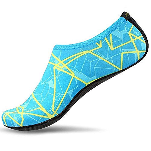 JACKSHIBO Men Women Quick-Dry Water Skin Shoes Aqua Socks for Water Sports Swim Surf Yoga Exerci ...