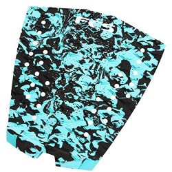 FCS Surfboard Traction Pad Essential Series T-1 (Aqua Camo, OS)