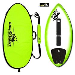 East Coast Skimboards Deluxe Skimboard Package – Zap Wedge Medium 45” – Green Halo D ...