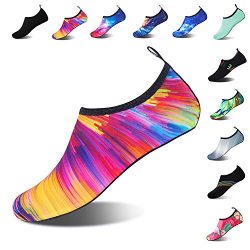 Mens Womens Water Shoes Barefoot Beach Pool Shoes Quick-Dry Aqua Yoga Socks for Surf Swim Water  ...