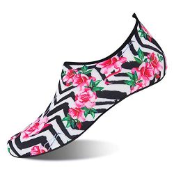 NING MENG Aqua Socks Beach Water Shoes Barefoot Yoga Socks Quick-Dry Surf Swim Shoes for Women M ...